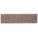 Tappetini per scale autoadesivi 15 pz 76x20 cm marrone chiaro rettangolari