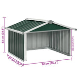 Capanno per Robot Tosaerba 92x97x63 cm Acciaio Zincato Verde