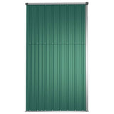 Capanno per Attrezzi Verde 161x89x161 cm in Acciaio Zincato