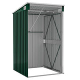 Capanno Giardino a Parete Verde 118x100x178 cm Acciaio Zincato