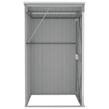 Capanno Giardino a Parete Grigio 118x100x178 cm Acciaio Zincato