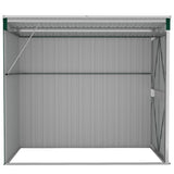 Capanno Giardino a Parete Verde 118x194x178 cm Acciaio Zincato