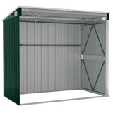 Capanno Giardino a Parete Verde 118x194x178 cm Acciaio Zincato