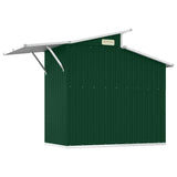 Capanno da Giardino Verde 207x130x208,5 cm Acciaio Zincato