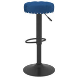 Sgabelli da Bar 2 pz Blu in Velluto
