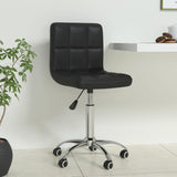 Sedia da Ufficio Girevole Nera in Similpelle
