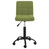Sedia da Ufficio Girevole Verde Chiaro in Velluto