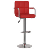 Sgabelli da Bar 2 pz Rosso Vino in Similpelle