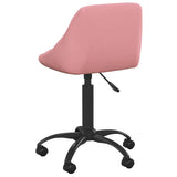 Sedia da Pranzo Rosa in Velluto
