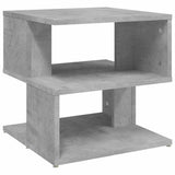 Tavolino Grigio Cemento 40x40x40 cm in Legno truciolato