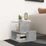 Tavolino Grigio Cemento 40x40x40 cm in Legno truciolato