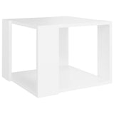 Tavolino da Salotto Bianco 40x40x30 cm in Legno truciolato