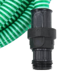 Tubo di Aspirazione con Raccordi in Ottone Verde 1" 4 m in PVC