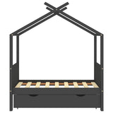 Giroletto per Bambini con Cassetto in Legno di Pino 70x140cm