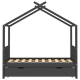 Giroletto per Bambini con Cassetto in Legno di Pino 80x160cm