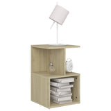 Comodini 2pz Rovere Sonoma 35x35x55 cm in Legno truciolato