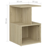Comodini 2pz Rovere Sonoma 35x35x55 cm in Legno truciolato
