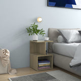 Comodini 2pz Rovere Sonoma 35x35x55 cm in Legno truciolato