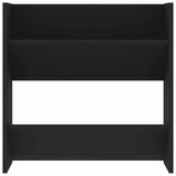 Scarpiere a Muro 4 pz Nere 60x18x60 cm in Legno truciolato