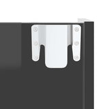 Scarpiere a Muro 4pz Grigio Lucido 60x18x60cm Legno truciolato
