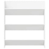 Scarpiere a Muro 2pz Bianche 80x18x90 cm in Legno truciolato