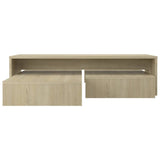 Set Tavolini Estraibili Rovere Sonoma 100x100x26,5 truciolato