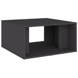 Tavolini da Salotto 4 pz Grigi 33x33x33 cm in truciolato