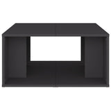 Tavolini da Salotto 4 pz Grigi 33x33x33 cm in truciolato