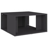 Tavolini da Salotto 4 pz Grigi 33x33x33 cm in truciolato