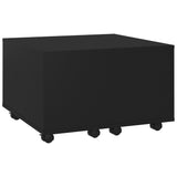 Tavolino da Salotto Nero 60x60x38 cm in Legno truciolato