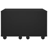 Tavolino da Salotto Nero 60x60x38 cm in Legno truciolato