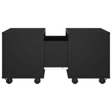 Tavolino da Salotto Nero 60x60x38 cm in Legno truciolato