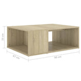 Tavolino da Salotto Rovere Sonoma 90x67x33 cm Legno truciolato