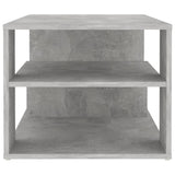 Tavolino Salotto Grigio Cemento 100x50x40 cm Legno truciolato