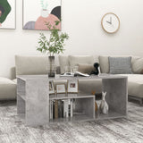 Tavolino Salotto Grigio Cemento 100x50x40 cm Legno truciolato