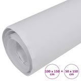 Pellicole per Auto 2pz Bianco Opaco 100x150cm + 50x150cm