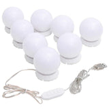 Specchio da Parete Rettangolare con Luci LED in Vetro