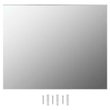 Specchio Parete Rettangolare Senza Cornice con Luci LED Vetro