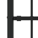Recinzione da giardino con punta a lancia nera 239x150 cm in acciaio verniciato a polvere