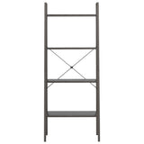 Scaffale Autoportante con 4 Ripiani Nero 56x35x140 cm