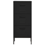 Armadietto Nero 42,5x35x101,5 cm in Acciaio