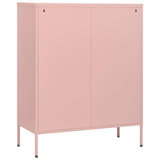 Cassettiera Rosa 80x35x101,5 cm in Acciaio