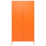 Armadio Arancione 90x50x180 cm in Acciaio