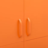 Armadio Arancione 90x50x180 cm in Acciaio