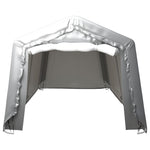 Tenda Capannone 300x750 cm Grigio Acciaio