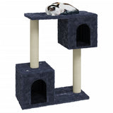 Albero per Gatti con Tiragraffi in Sisal Grigio Scuro 60 cm