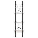 Libreria a 4 Ripiani Bianca 40x30x140 cm in Massello di Pino