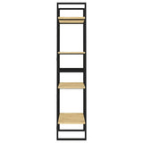 Libreria a 4 Ripiani 60x30x140 cm in Legno Massello di Pino