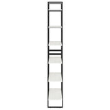 Scaffale Alto Bianco 80x30x210 cm in Legno Massello di Pino