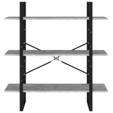 Libreria Grigio Cemento 100x30x105 cm in Legno truciolato